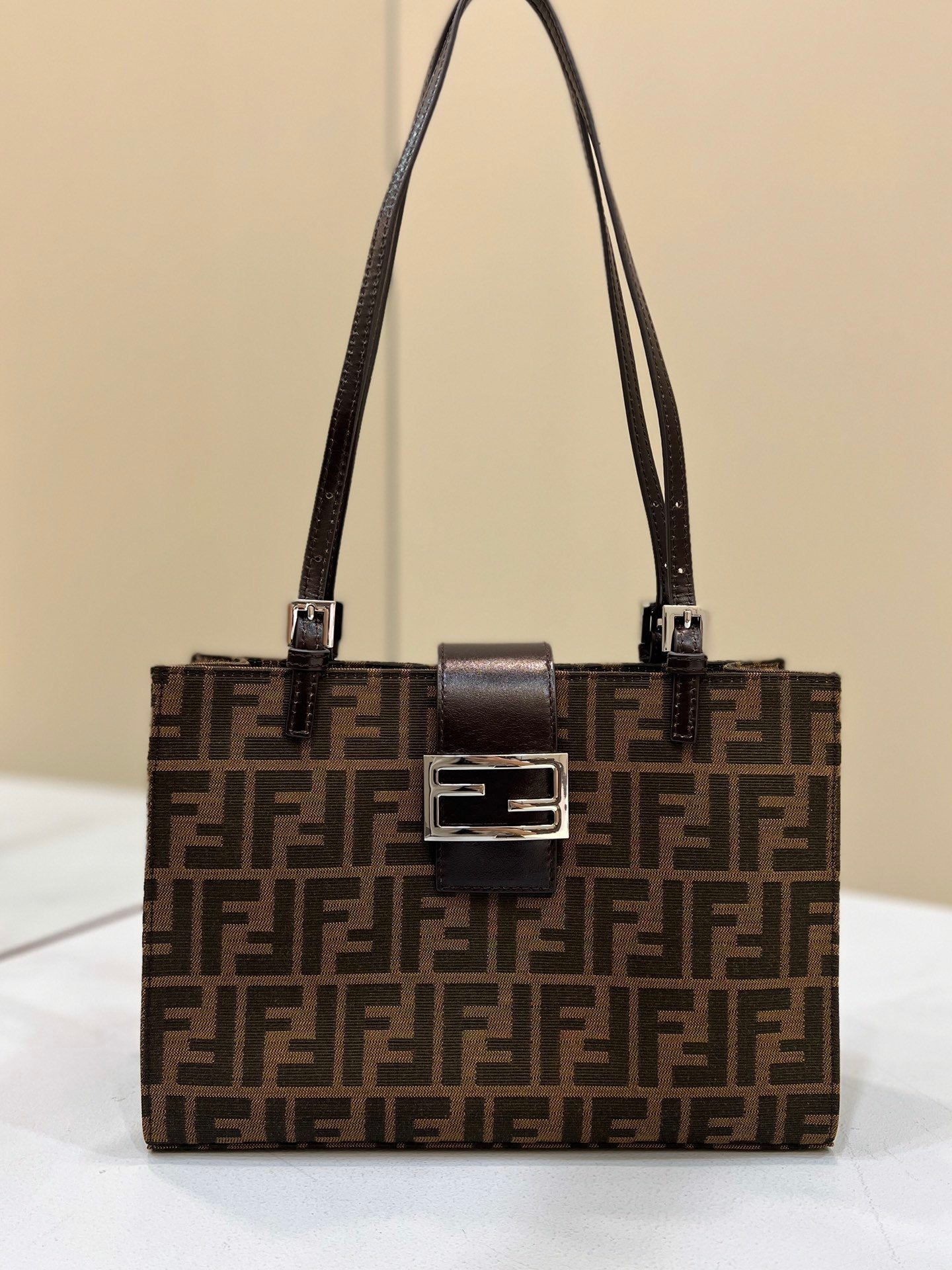 Top QualityTop Quality Baguette Tote Brown For Woman 11in/28cm