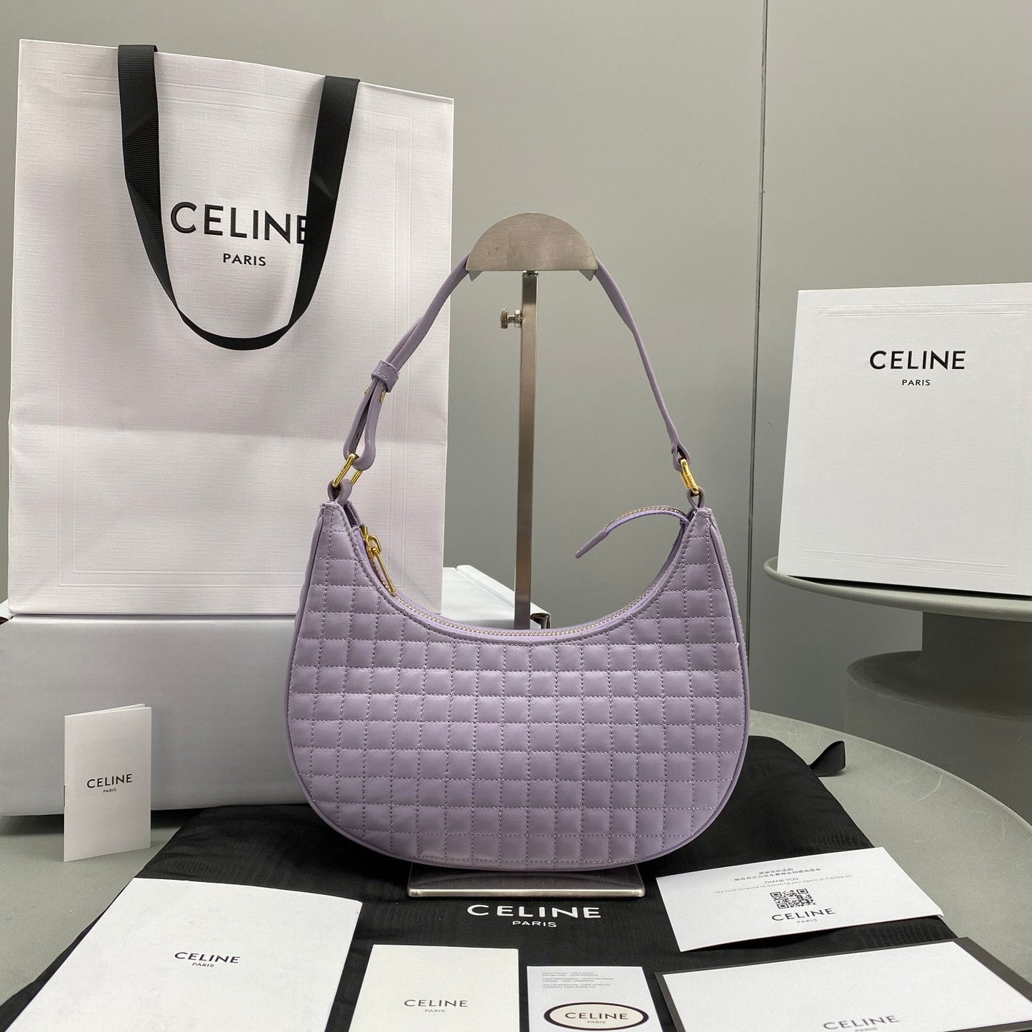 Top Quality Ava Bag Violet For Women 9in/23.5cm