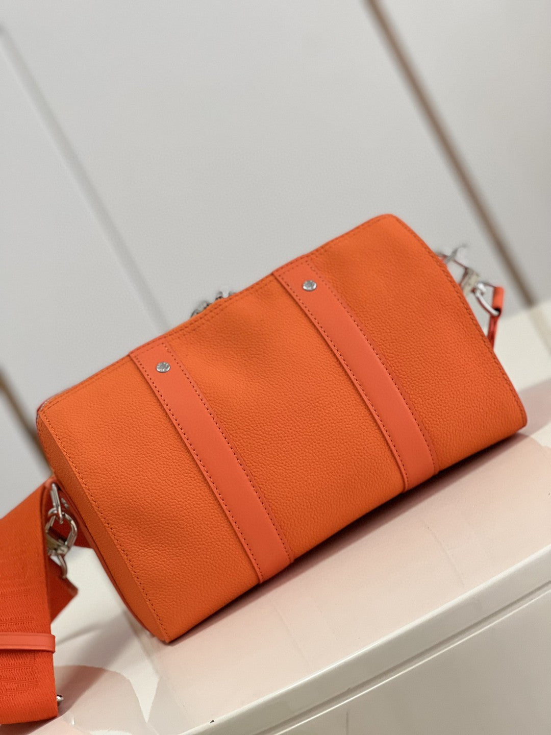 Top Quality City Keepall Aerogram Orange For Men, Bags, Shoulder And Crossbody Bags 10.6in/27cm Top Quality