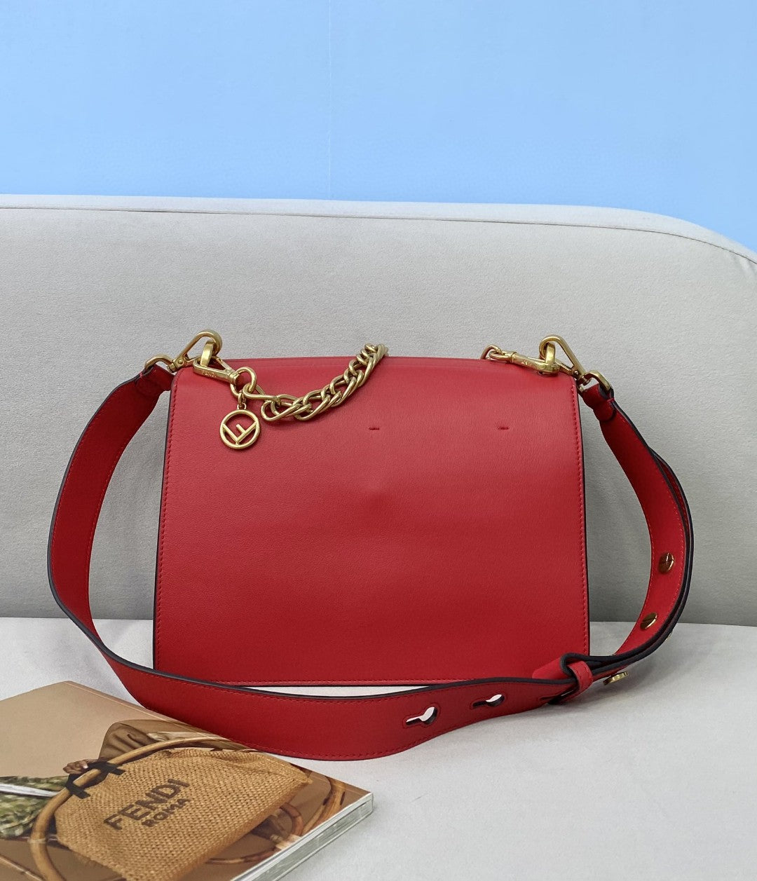 Top QualityTop Quality Kan U Small Red Bag For Woman 25cm/9.5in