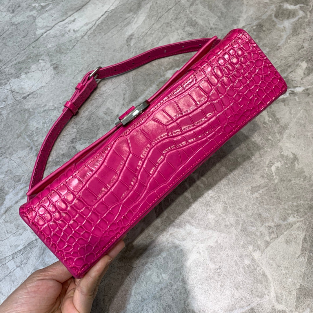 Top Quality Hourglass Handbag In Dark Pink, For Women,  Bags 9.8in/25cm