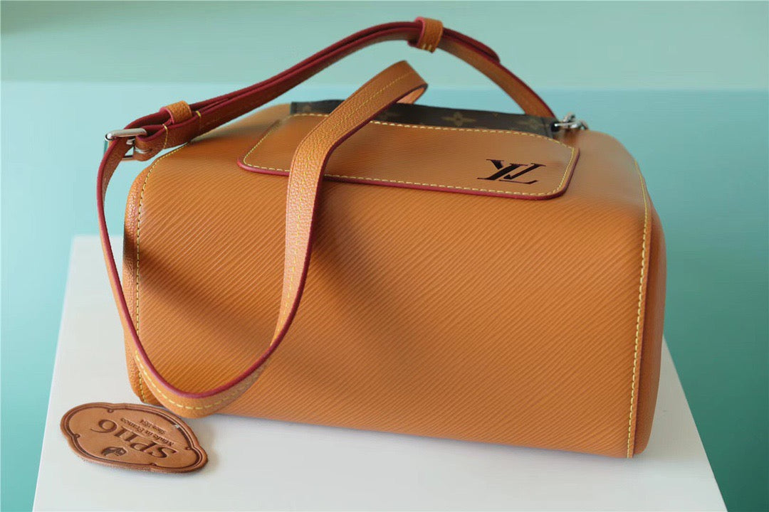Top Quality Marelle Epi Caramel Brown For Women, Womens Handbags, Shoulder And Crossbody Bags 9.8in/25cm Top Quality 