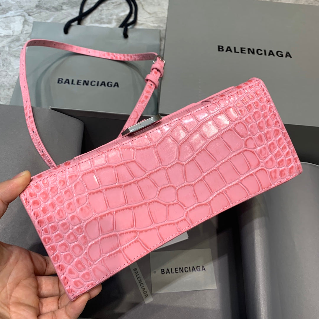 Top Quality Hourglass Small Handbag In Dark Pink, For Women,  Bags 9in/23cm