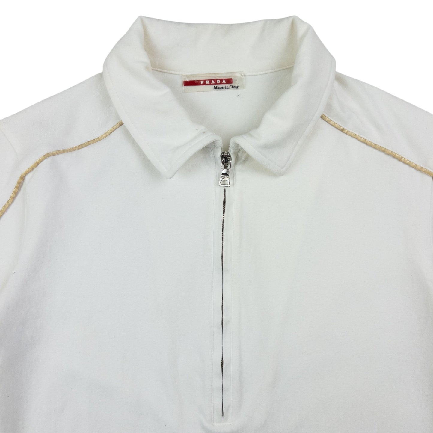 Prada Sport Half Zip Polo Shirt Womens Size M