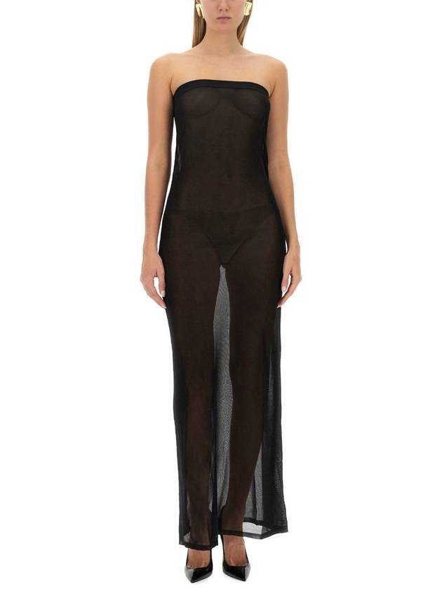 Luxury Saint Laurent Trending 2025 23 fw Strapless Dress 756812Y76HL1000 B0040511016