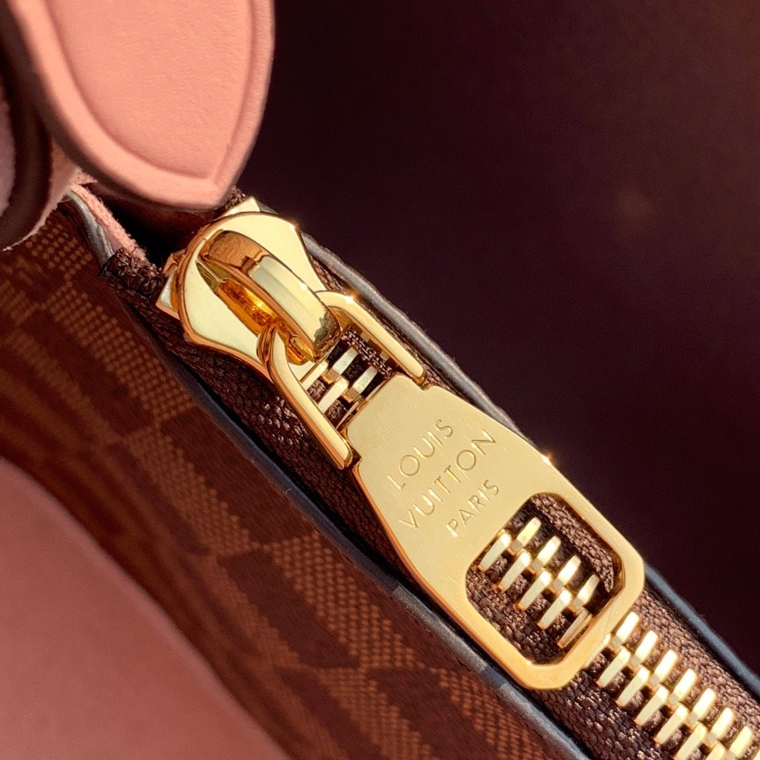 Top Quality NeoNoe Bucket Bag Damier Ebene Canvas Venus Pink For Women,  Shoulder And Crossbody Bags 10.2in/26cm Top Quality N40198