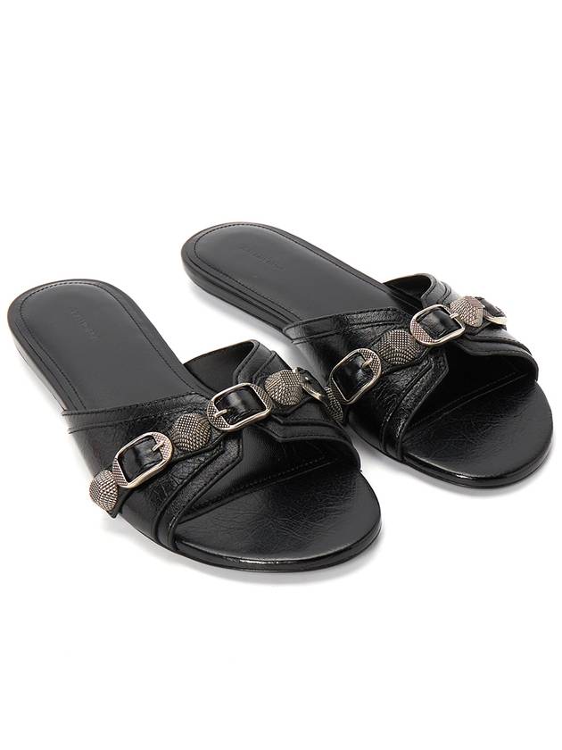 Luxury Balenciaga Trending 2025 Le Cagole Slippers Black