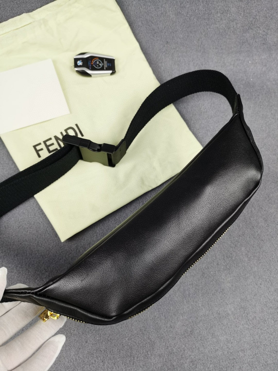 Top QualityTop Quality Little Monster Belt Bag Black For Men, Men’s Bags 7.9in/20cm FF