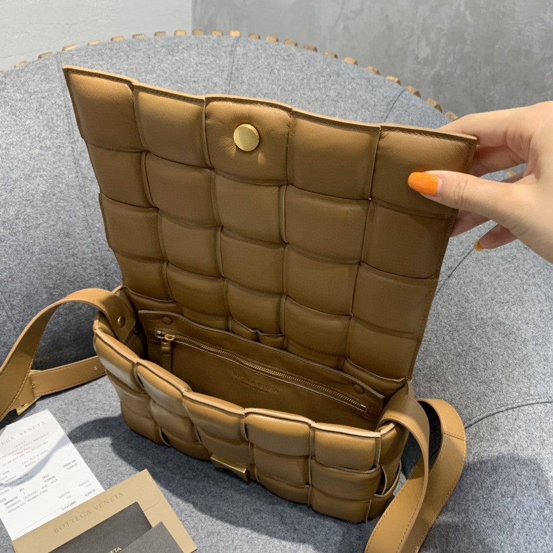 Top Quality Padded Cassette Bag For Women 10.2in/26cm In Brown 591970VCQR17745