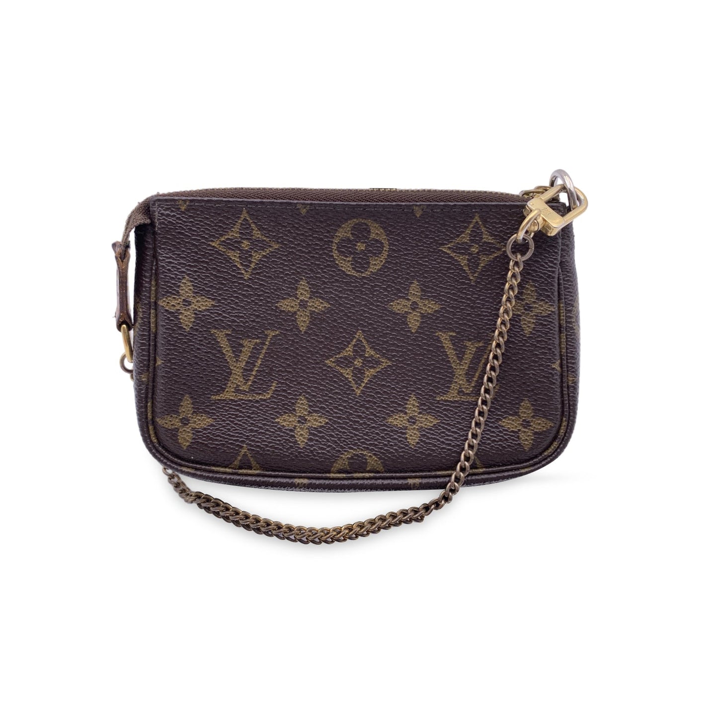 LOUIS VUITTON Monogram Canvas Mini Pochette Accessoires Bag Pouch