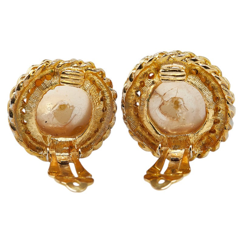 Chanel Coco Mark Pearl Earrings