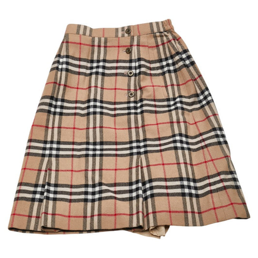 Burberry Nova Check Wool Skirt