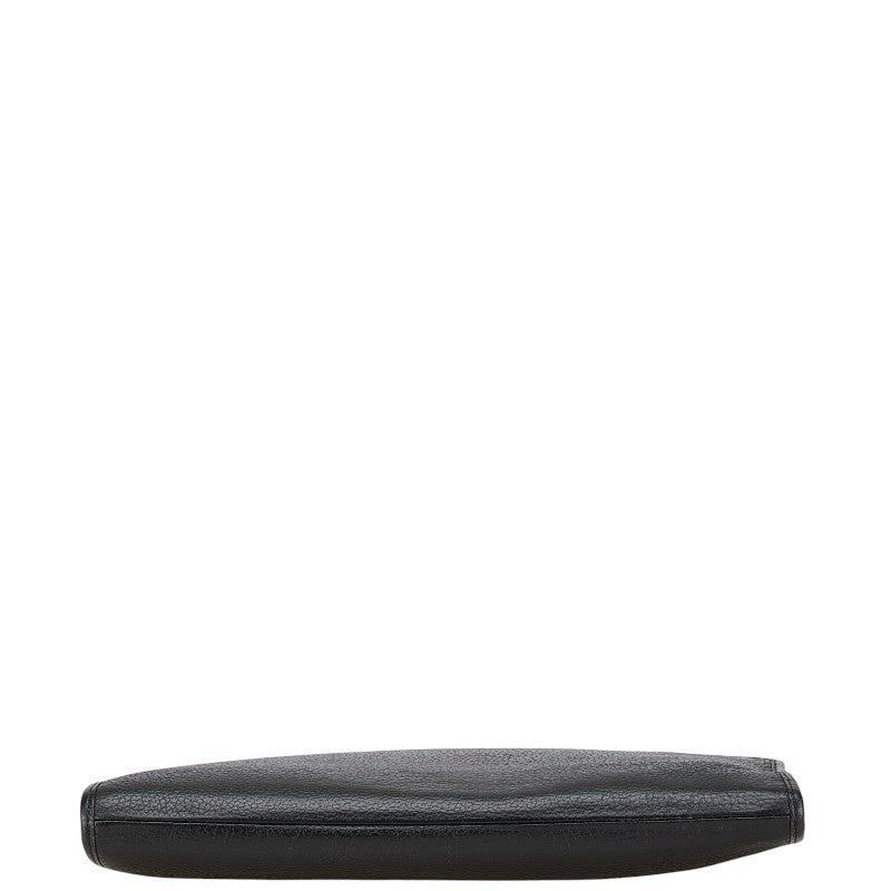 Burberry Nova Check Shadow Horse Leather Clutch Bag
