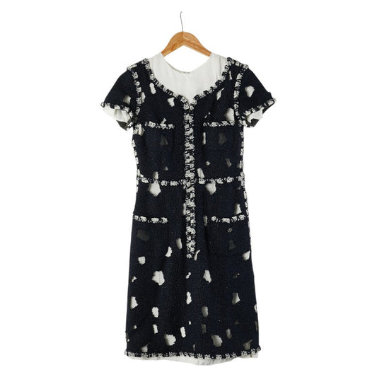 Chanel P41136W04915 Tweed Cotton Blend Dress