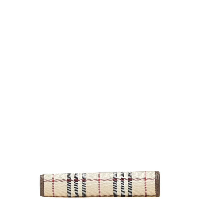 Burberry Nova Check Canvas Leather Wallet