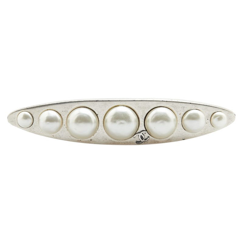 Chanel Coco Mark Brooch Faux Pearl Brooch