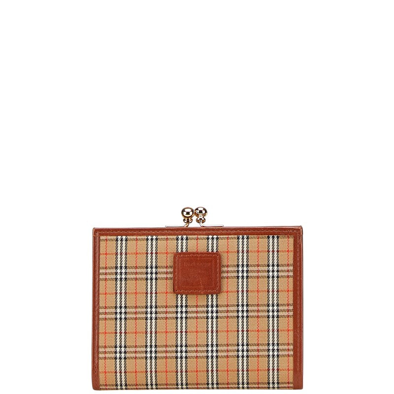 Burberry Nova Check Canvas Leather Wallet