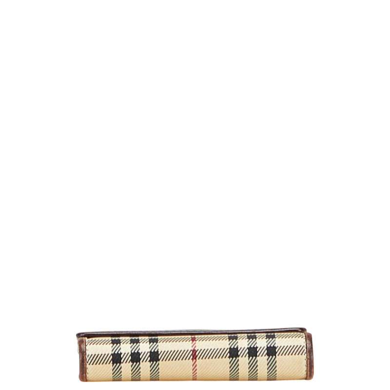 Burberry Nova Check Canvas Leather Wallet