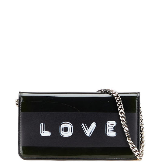 Burberry LOVE Enamel Leather Smartphone Wallet