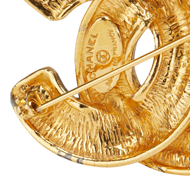 Chanel Coco Mark Matelasse Brooch