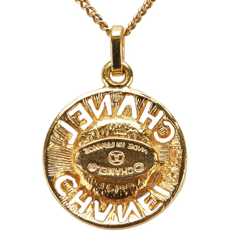 Chanel Logo Pearl Necklace
