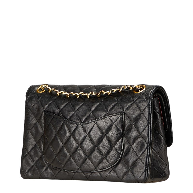 Chanel Matelasse Coco Mark Double Flap Lambskin Shoulder Bag