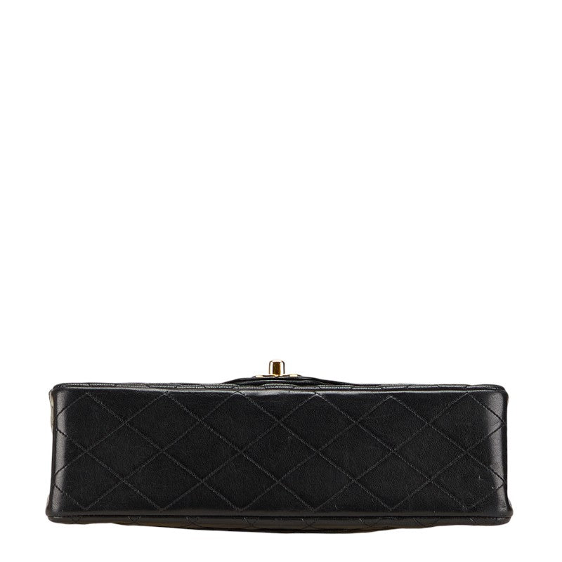 Chanel Matelasse Coco Mark Double Flap Lambskin Shoulder Bag