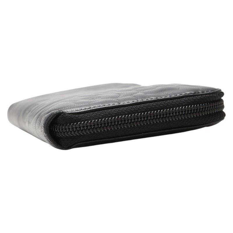 Chanel Camellia Lambskin Long Wallet
