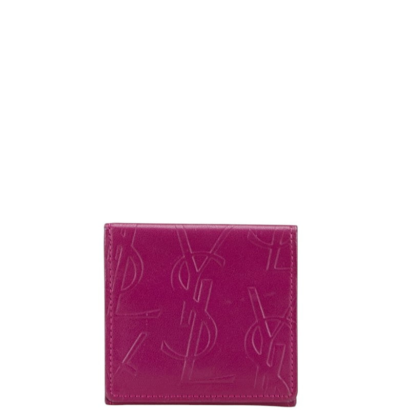 Saint Laurent YSL logo Leather Coin Case