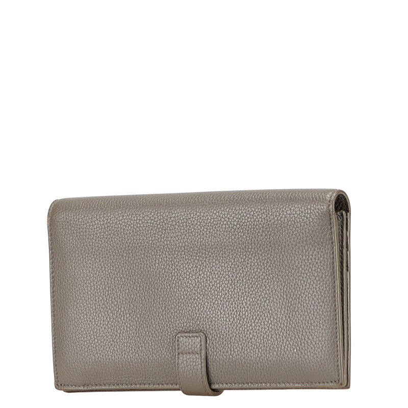 Saint Laurent Sac de Jour Leather Long Wallet