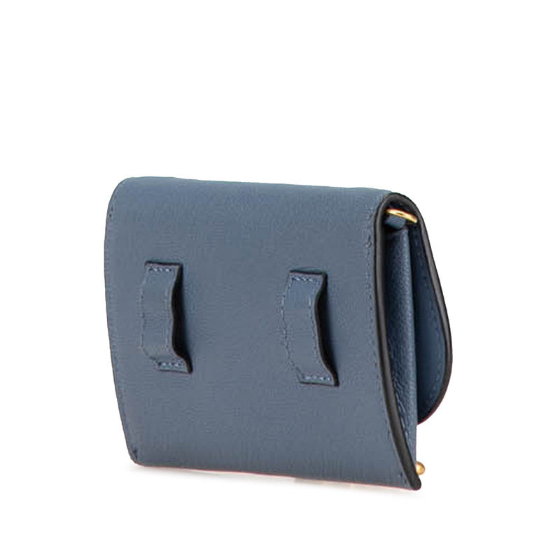 Dior Saddle Leather Chain Shoulder Wallet