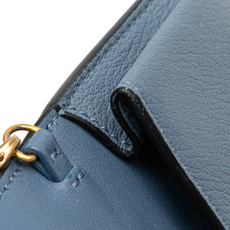 Dior Saddle Leather Chain Shoulder Wallet