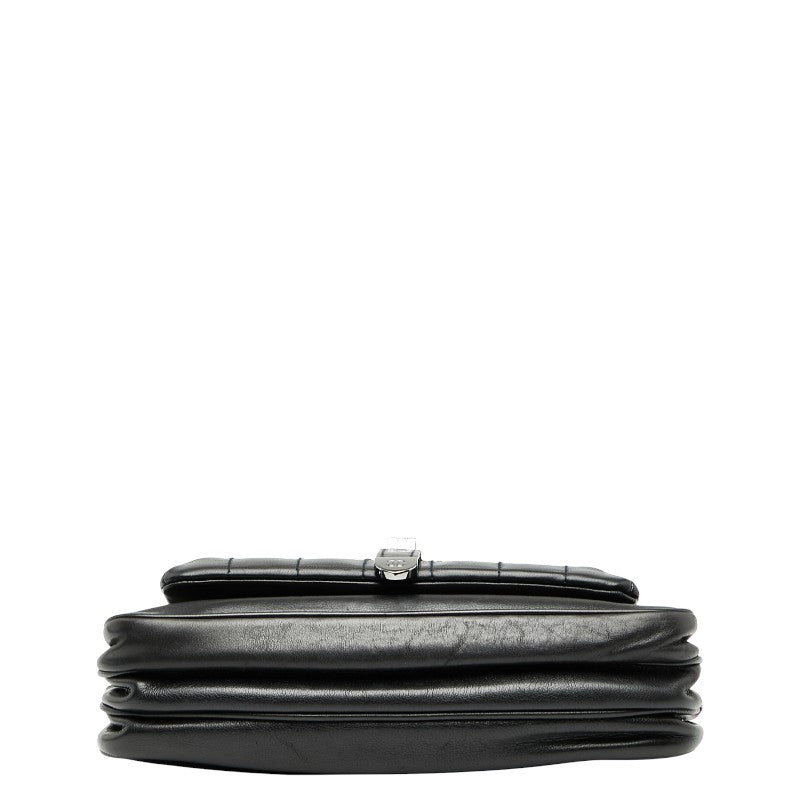 Chanel 2.55 Matelassé Choco Bar Lambskin Shoulder Bag