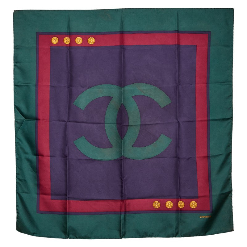 Chanel Coco Mark Silk Scarf