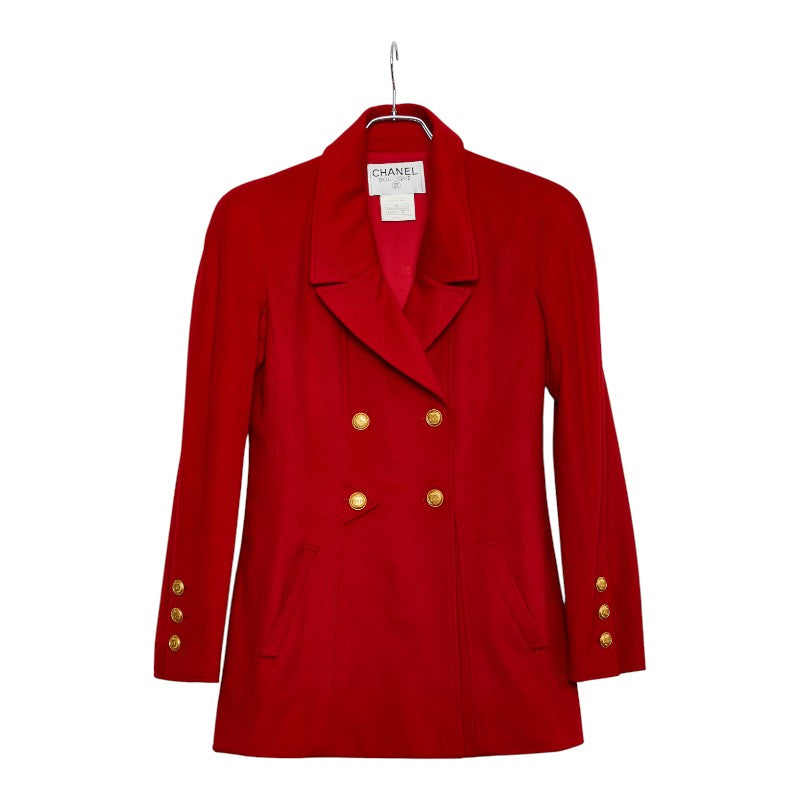 Chanel Coco Mark Button Cashmere Jacket