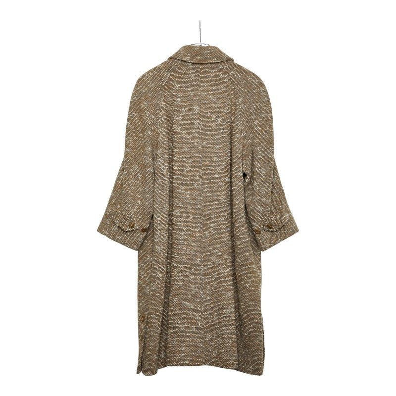 Chanel Coco Mark Button Wool Nylon Coat