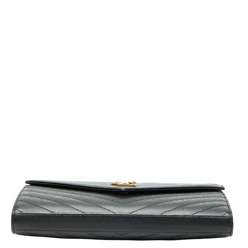 Saint Laurent Cassandra YSL logo Leather Chain Wallet