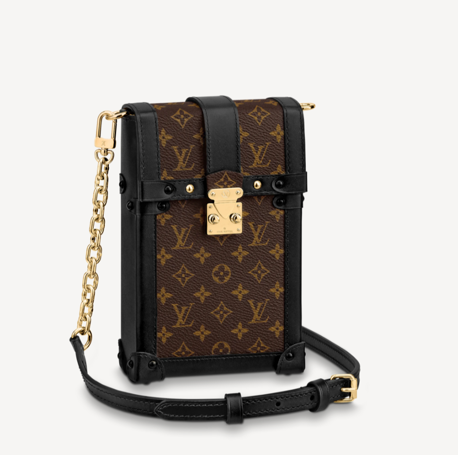 Top Quality Pochette Trunk Verticale Monogram Canvas Black For Women, WoChain Wallet 6.9in/18cm Top Quality M63913