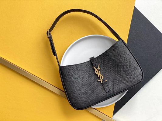 Top Quality LE 5 À 7 Hobo Bag Black Material For Women 9in/23cm YSL 657228EAAAU1000