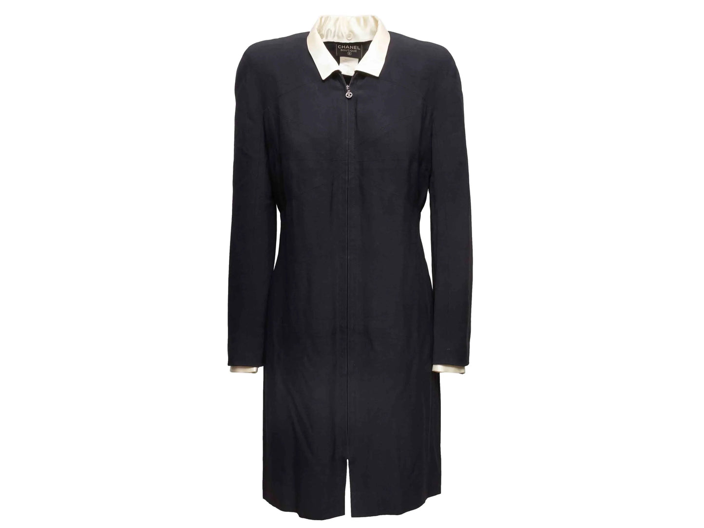 Black & White Chanel Boutique Long Sleeve Dress Size FR 42