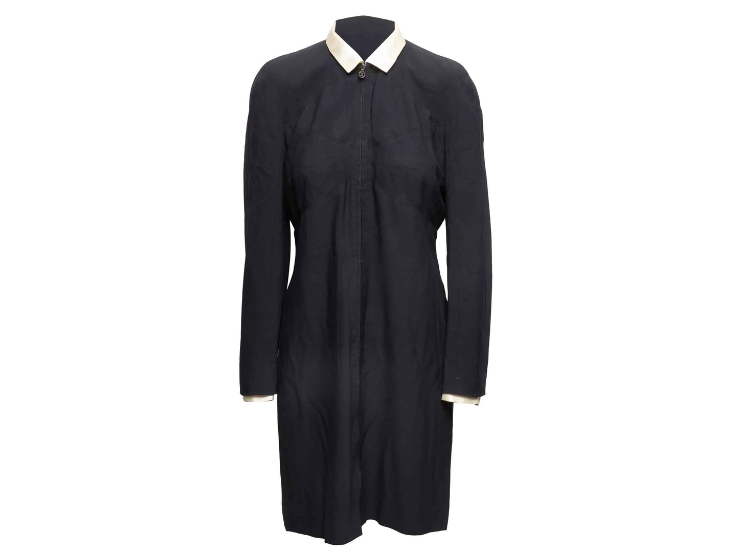 Black & White Chanel Boutique Long Sleeve Dress Size FR 42