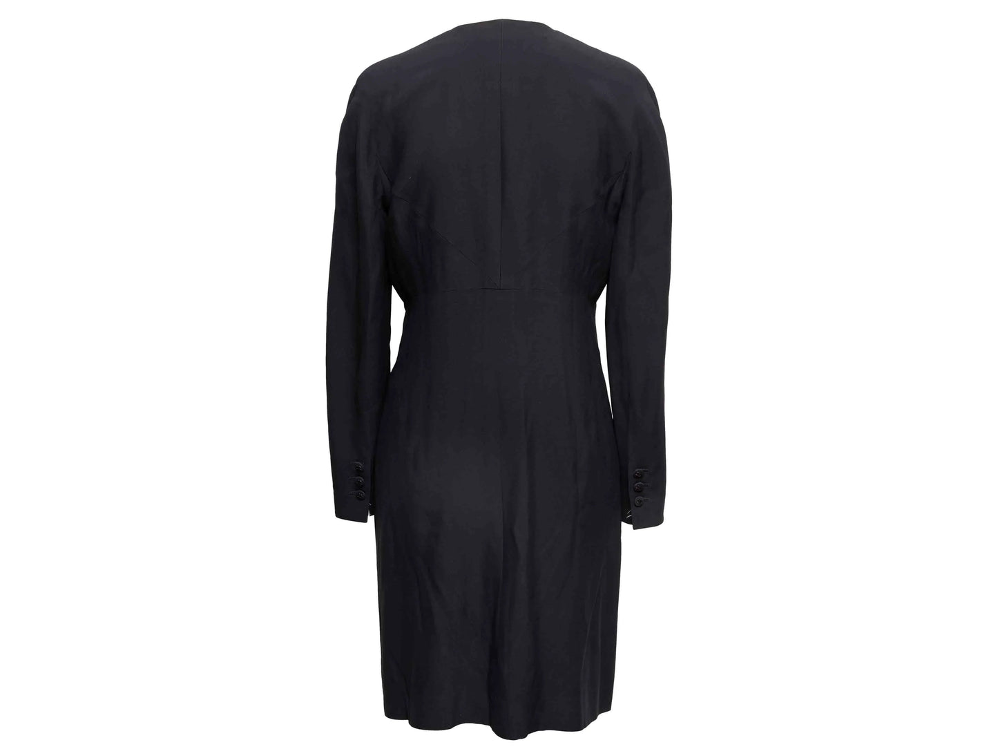 Black & White Chanel Boutique Long Sleeve Dress Size FR 42