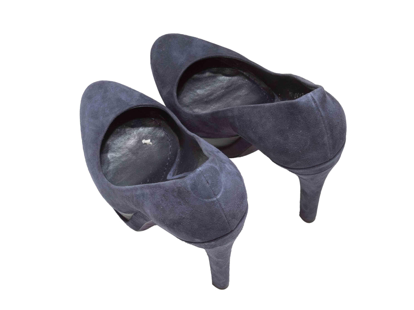 Navy Christian Dior Suede Platform Pumps Size 35