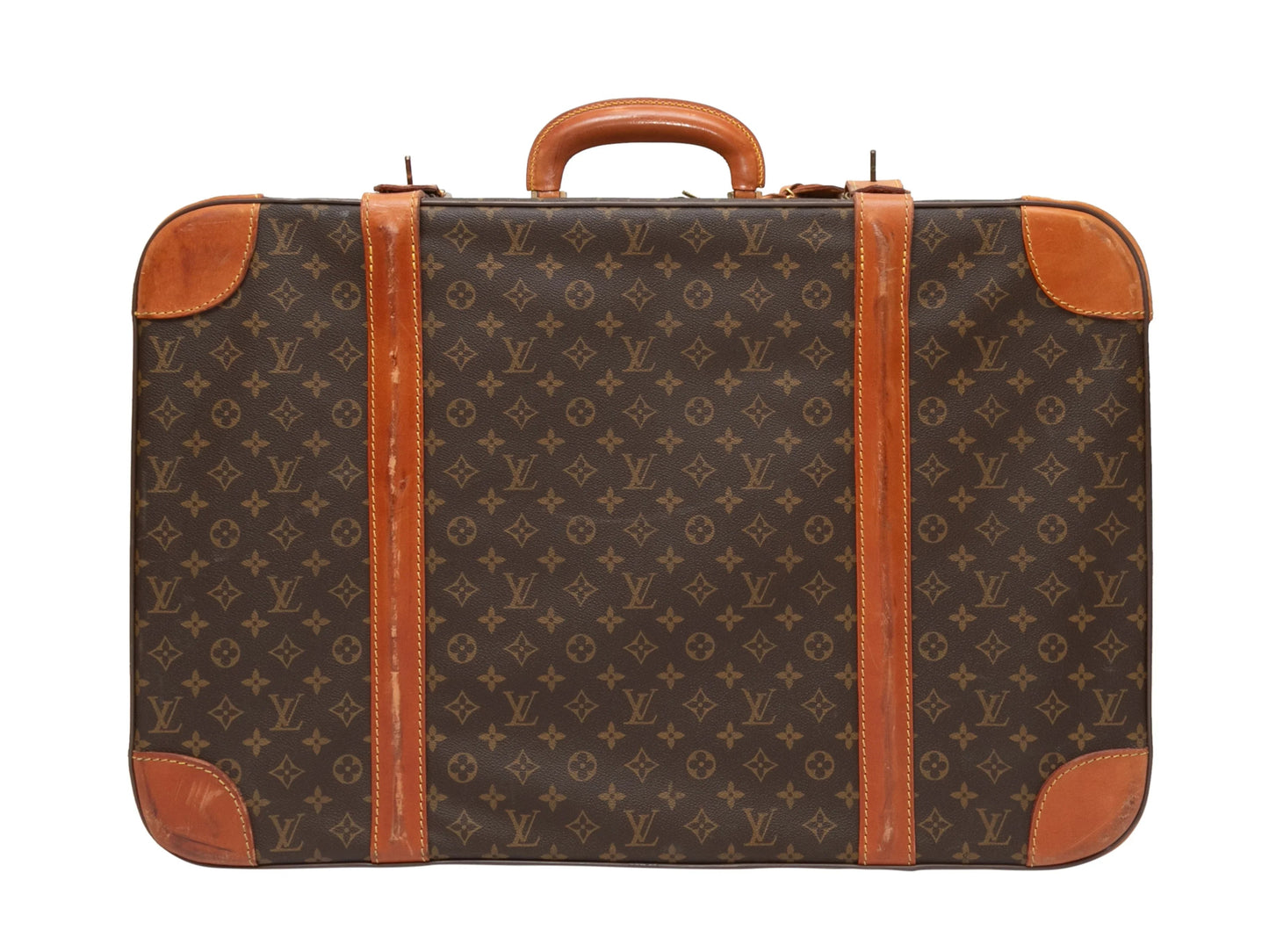 Brown Louis Vuitton Monogram Suitcase