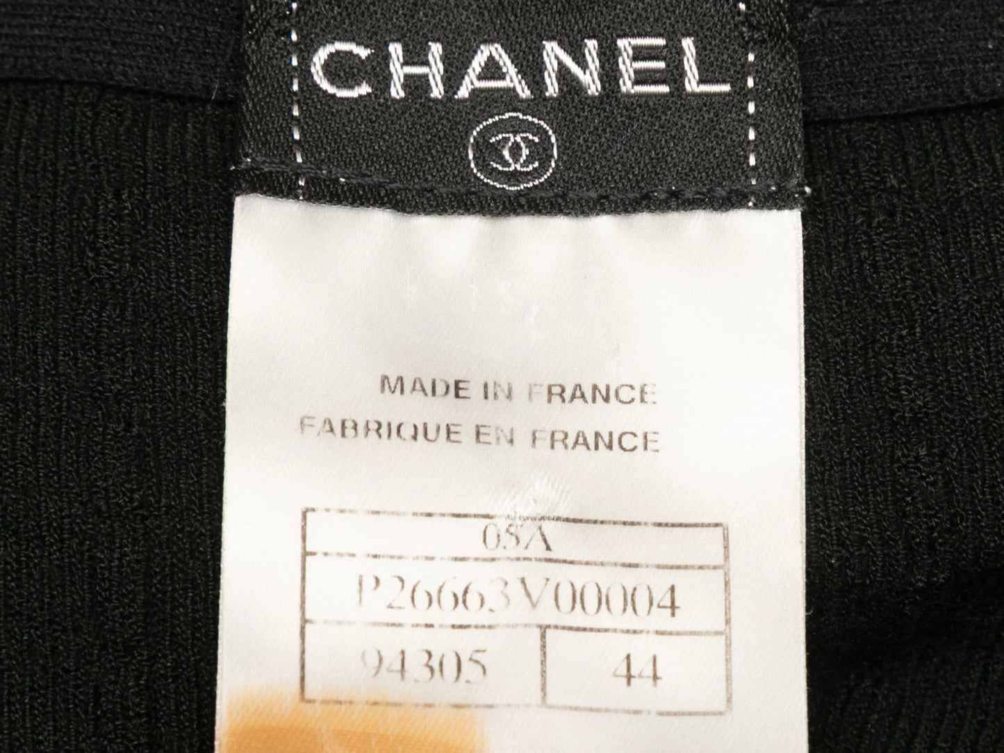 Black Chanel Fall/Winter 2005 Pleated Knit Skirt Size FR 44