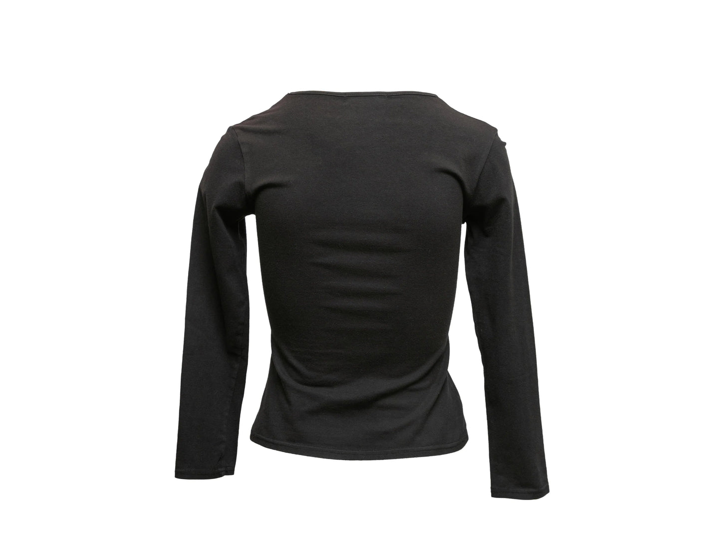 Black & Multicolor Christian Dior Embroidered Sweater Size US 6