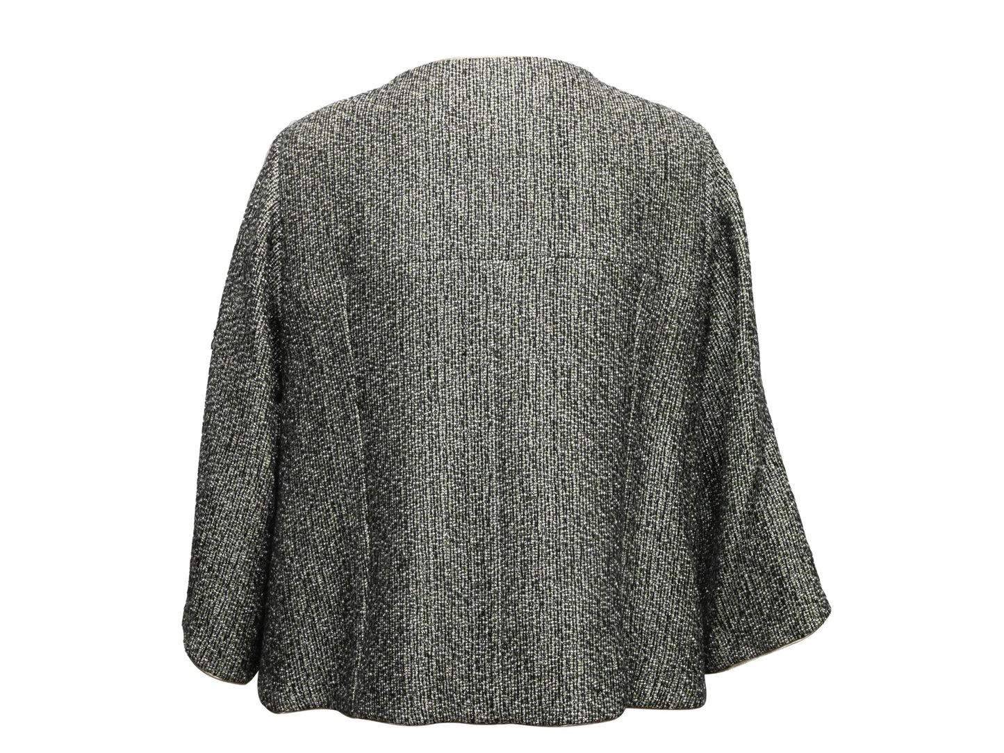 Black & Multicolor Chanel Alpaca-Blend Tweed Jacket Size FR 44