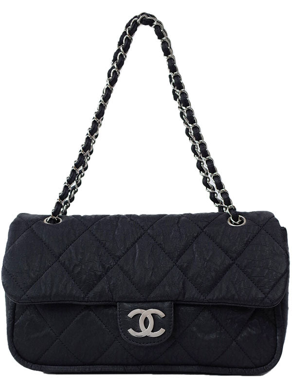 Chanel Matelasse Chain Shoulder Bag Black