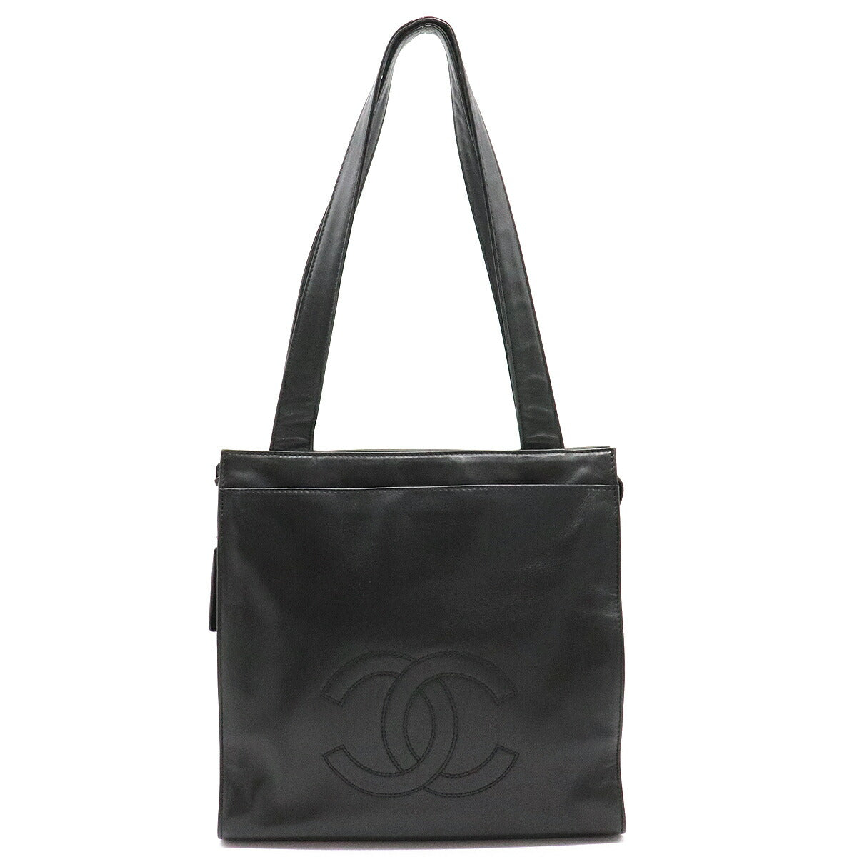 Chanel Here Mark Shoulder Bag Shawl Lambskin Leather