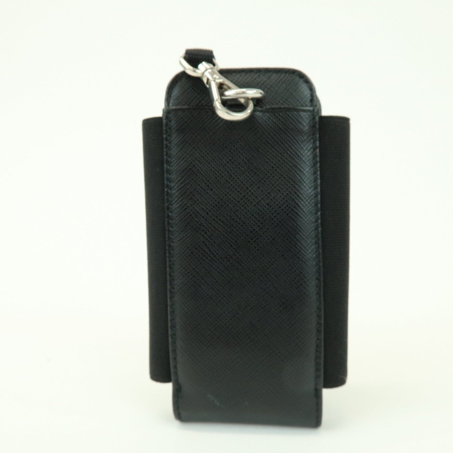 PRADA Triangle Logo Saffiano Leather Nylon Phone Case 1ZT019